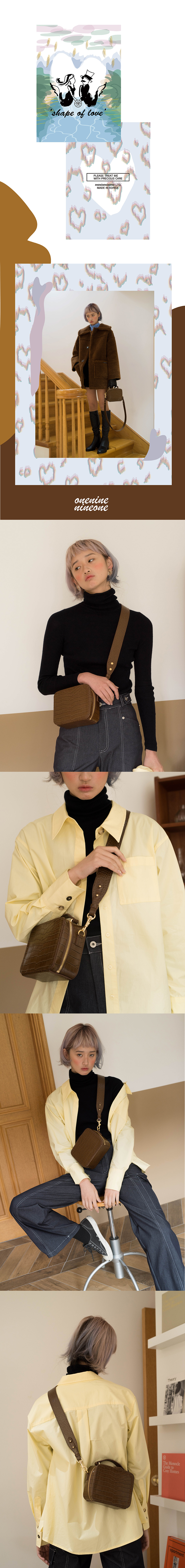 일구구일(ONENINENINEONE) 2 WAY 미니 박스 백_2color