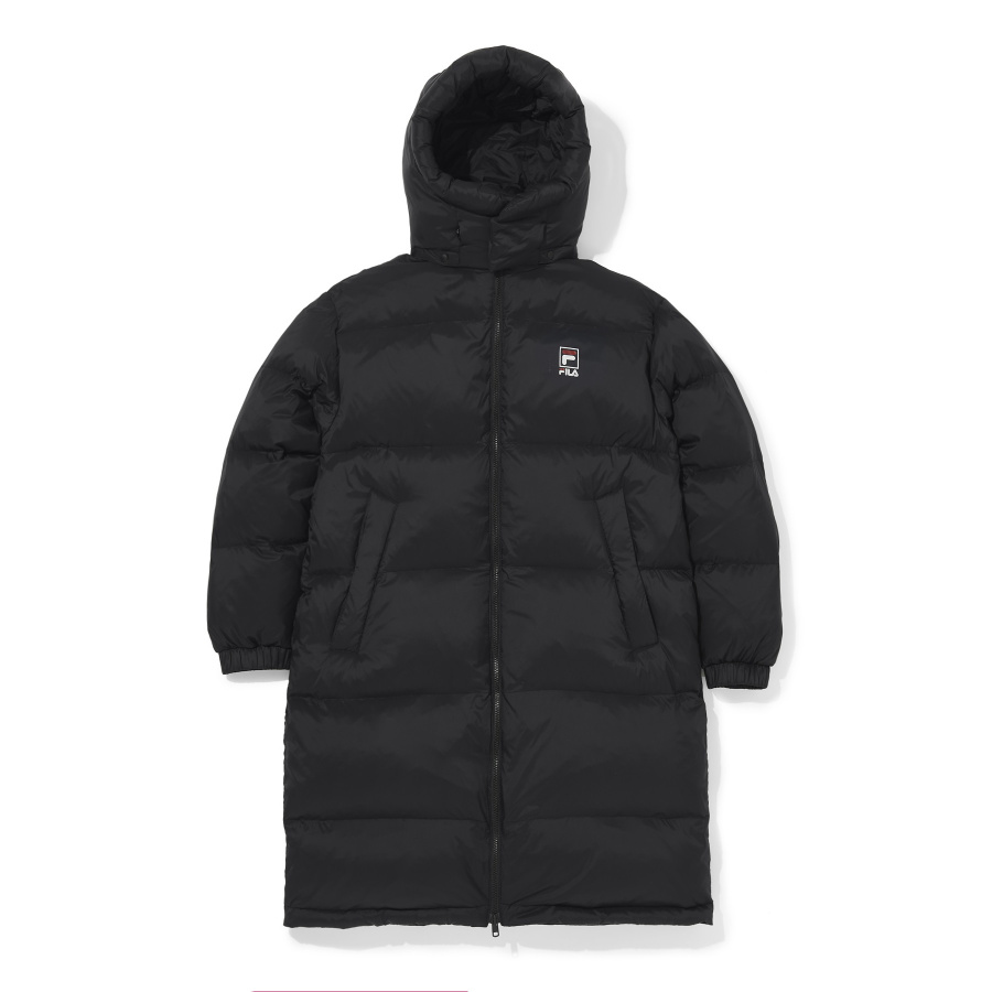 휠라(FILA) 리버시블 롱다운 점퍼_블랙에디션 (FE2DJA6103XBBK)