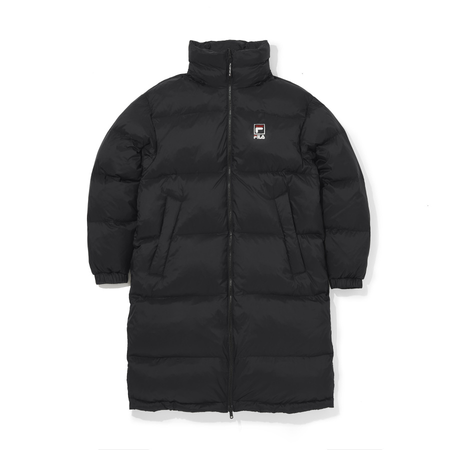 휠라(FILA) 리버시블 롱다운 점퍼_블랙에디션 (FE2DJA6103XBBK)