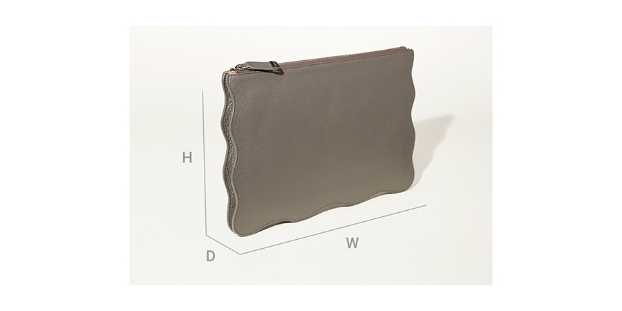 엘더블유엘(LWL) RUFFLE CLUTCH / FOG