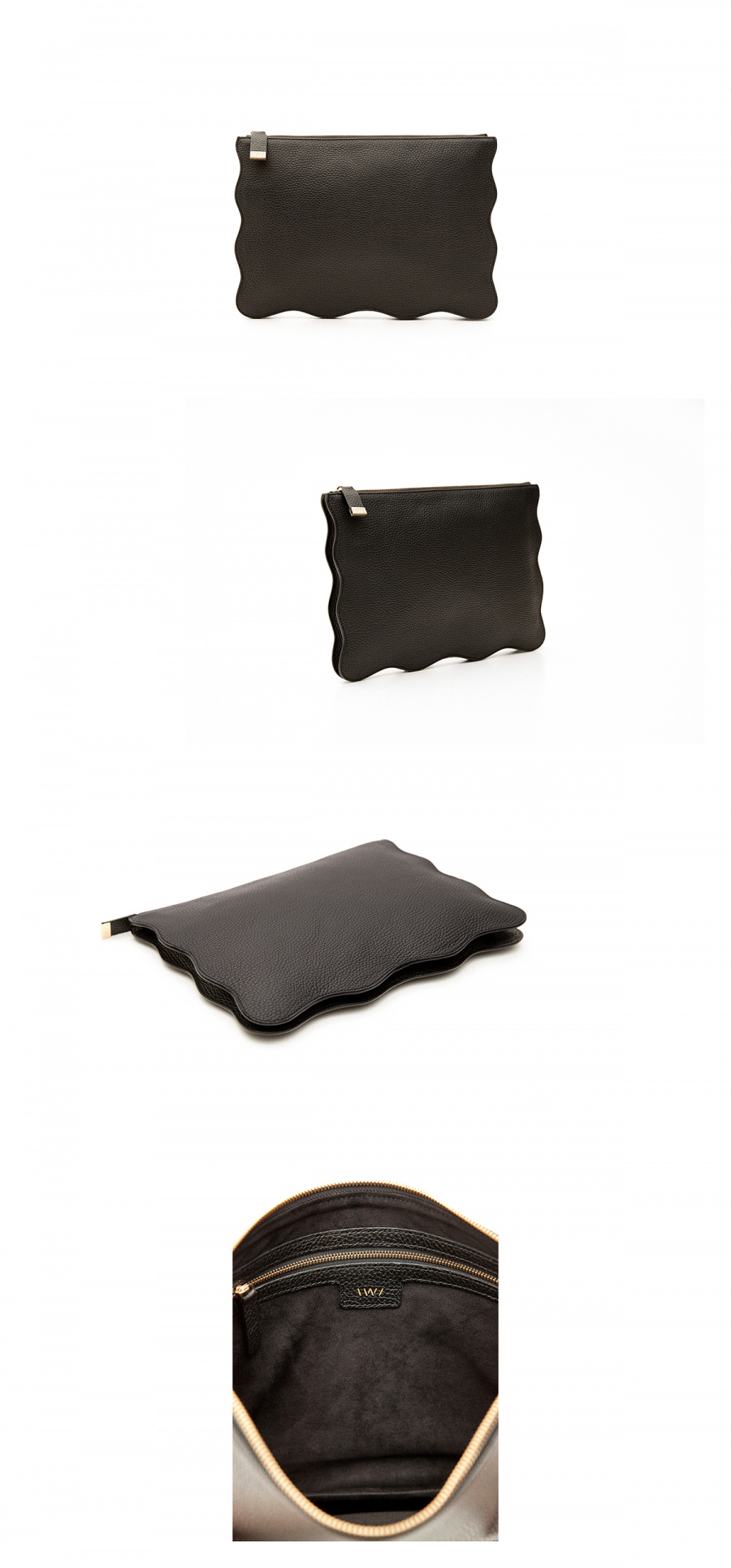 엘더블유엘(LWL) RUFFLE CLUTCH / BLACK