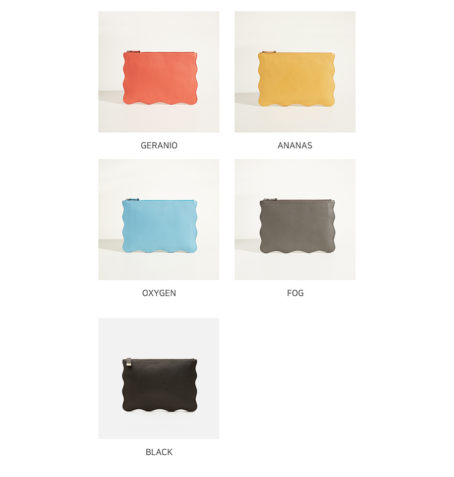 엘더블유엘(LWL) RUFFLE CLUTCH / BLACK