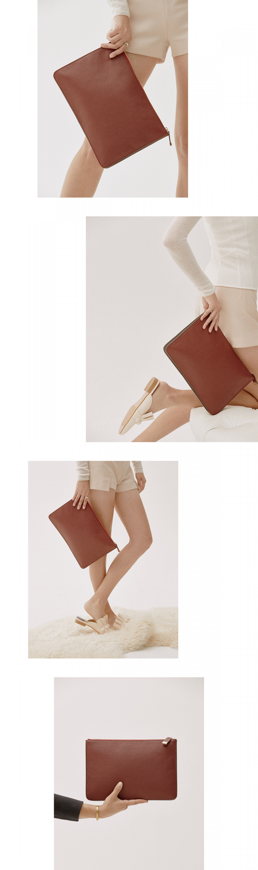 엘더블유엘(LWL) TWOTONE CLUTCH / AMARANTO
