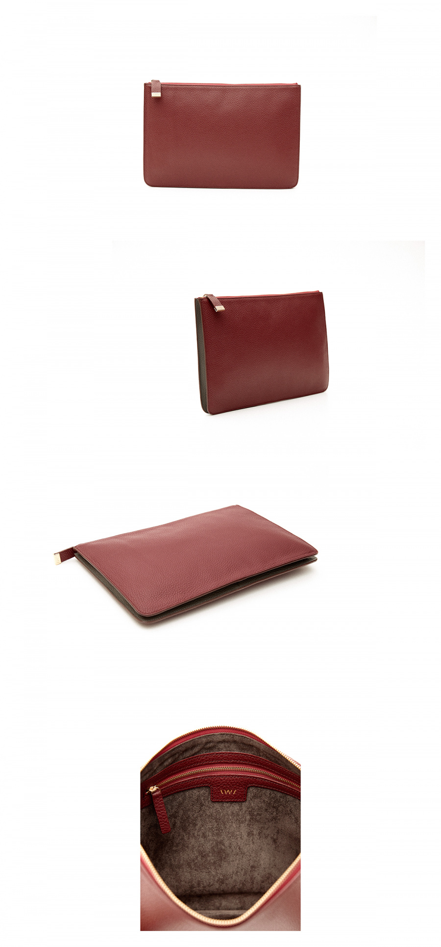 엘더블유엘(LWL) TWOTONE CLUTCH / AMARANTO