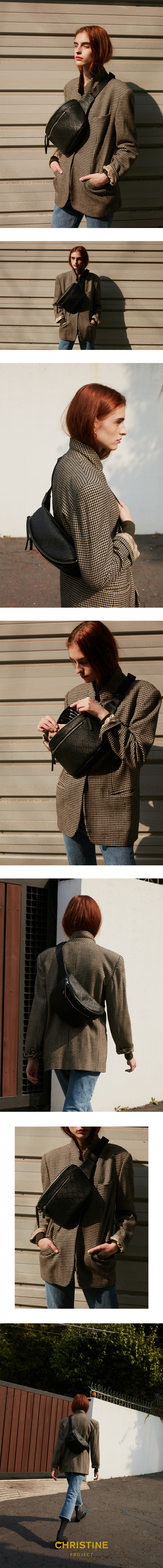 크리스틴 프로젝트(CHRISTINE PROJECT) ZEBRA OVERSIZE BELT BAG 지브라오버사이즈벨트백