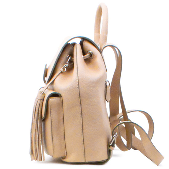 피에스메리제인(PSMARYJANE) 태슬백팩 베이지