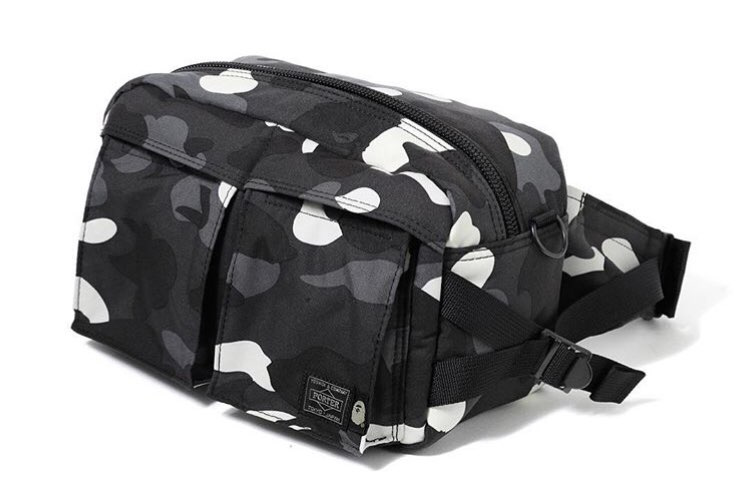 베이프(B.A.P.E) PORTE CITY CAMO WAIST BAG