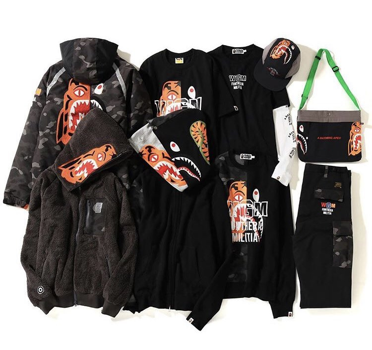 베이프(B.A.P.E) TIGER SHARK SACOCHE