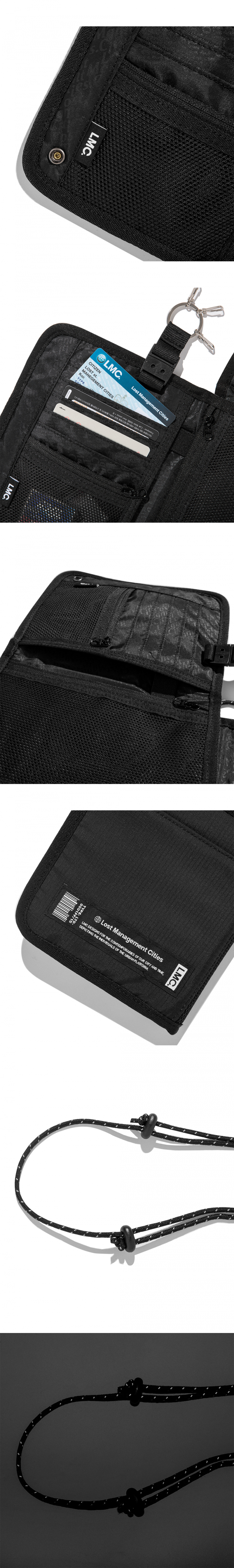 엘엠씨(LMC) LMC PASSPORT BAG black