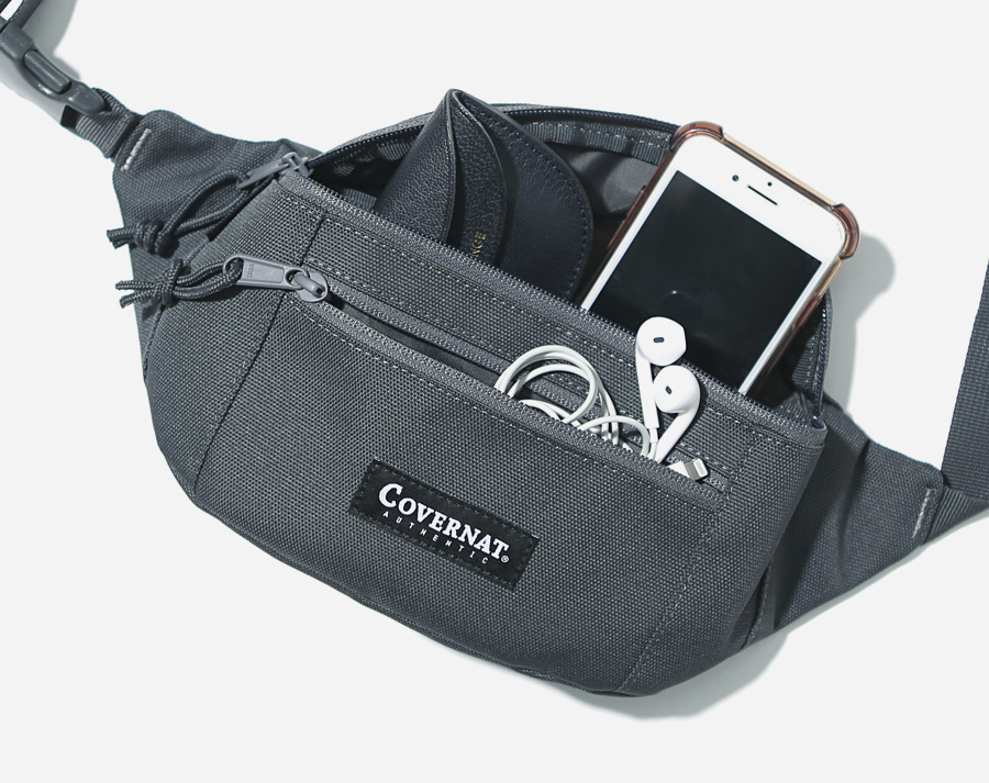 커버낫(COVERNAT) CORDURA FANNY PACK GRAY