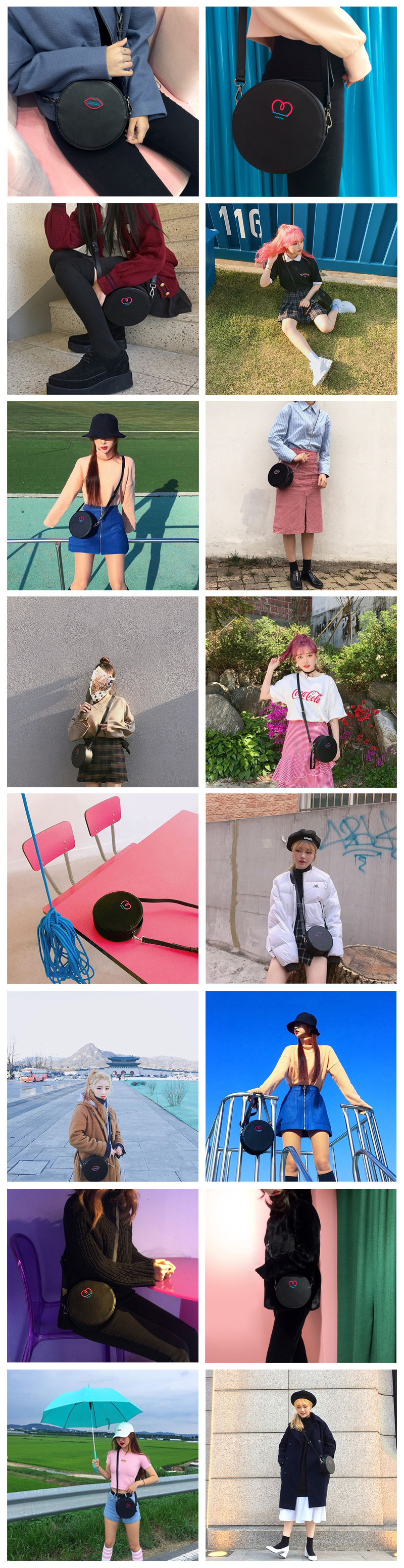 씨앤립(SEANLIP) 씨앤립 퍼손목가방 마카롱백