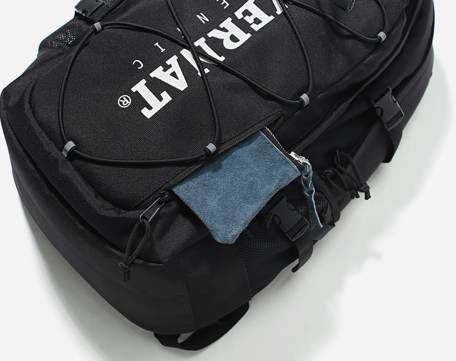 커버낫(COVERNAT) CORDURA AUTHENTIC LOGO RUCK SACK BLACK
