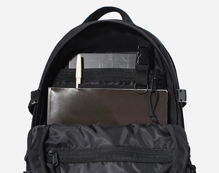 커버낫(COVERNAT) CORDURA AUTHENTIC LOGO RUCK SACK BLACK
