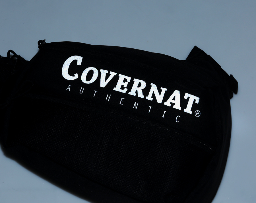 커버낫(COVERNAT) CORDURA AUTHENTIC LOGO SLING BAG BLACK