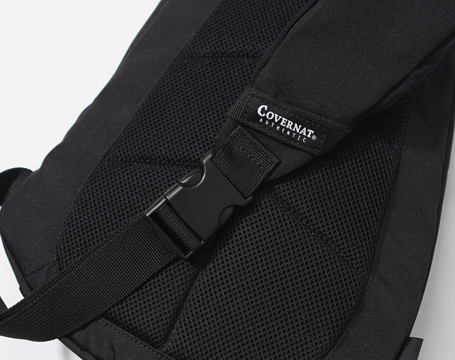 커버낫(COVERNAT) CORDURA AUTHENTIC LOGO SLING BAG BLACK