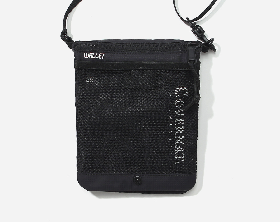 커버낫(COVERNAT) AUTHENTIC LOGO 2WAY SACOCHE BAG BLACK