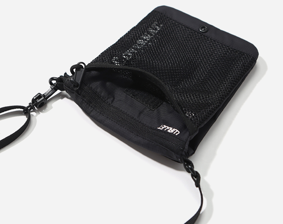 커버낫(COVERNAT) AUTHENTIC LOGO 2WAY SACOCHE BAG BLACK