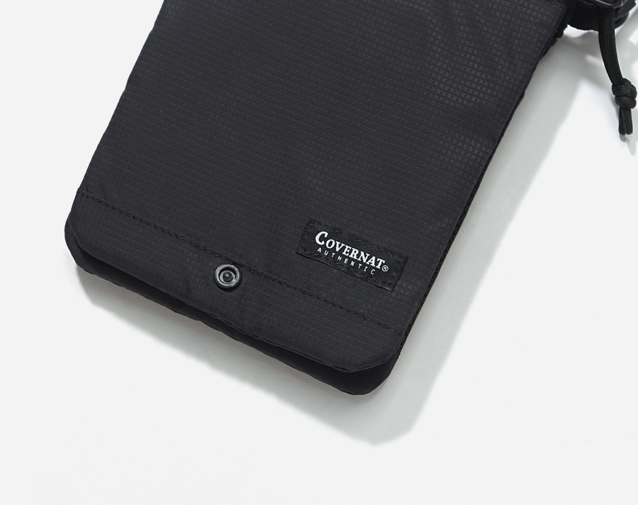 커버낫(COVERNAT) AUTHENTIC LOGO 2WAY SACOCHE BAG BLACK