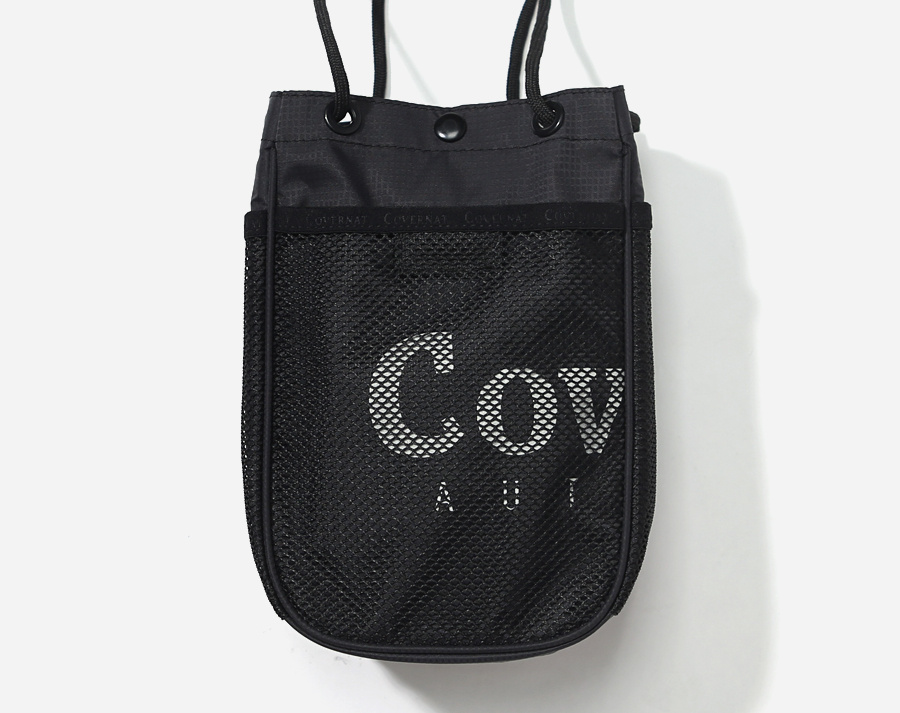 커버낫(COVERNAT) AUTHENTIC LOGO POUCH BAG BLACK