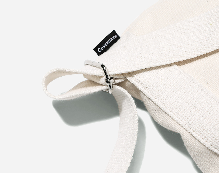 커버낫(COVERNAT) AUTENTIC LOGO FLAP SHOULDER BAG WHITE