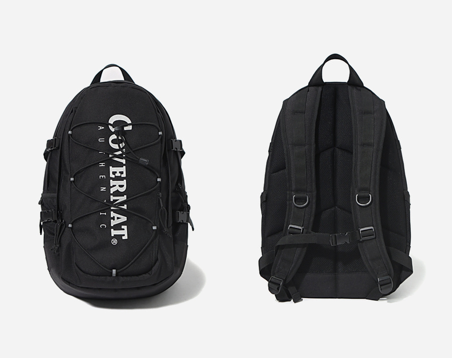 커버낫(COVERNAT) CORDURA AUTHENTIC LOGO RUCK SACK BLACK