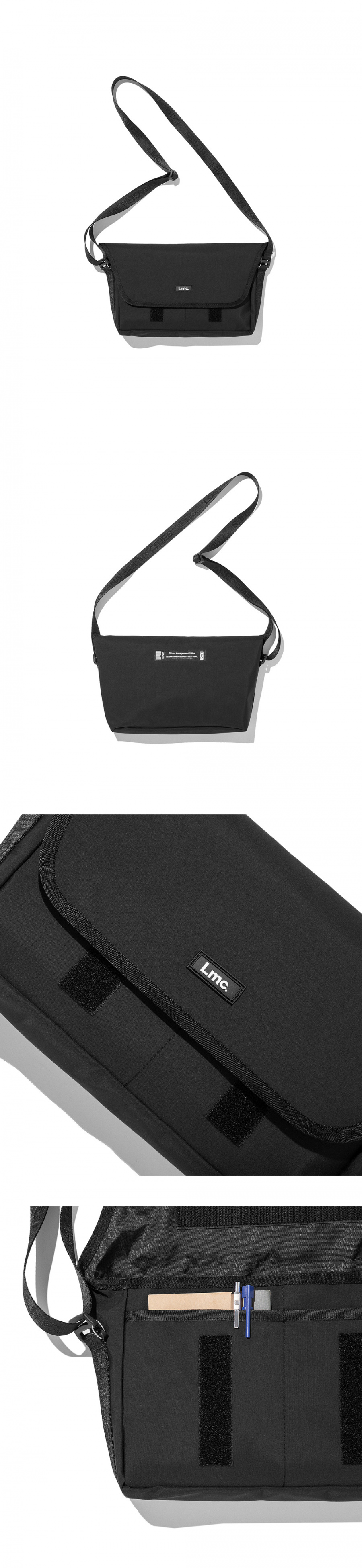 엘엠씨(LMC) LMC 3 LAYER MESSENGER BAG black
