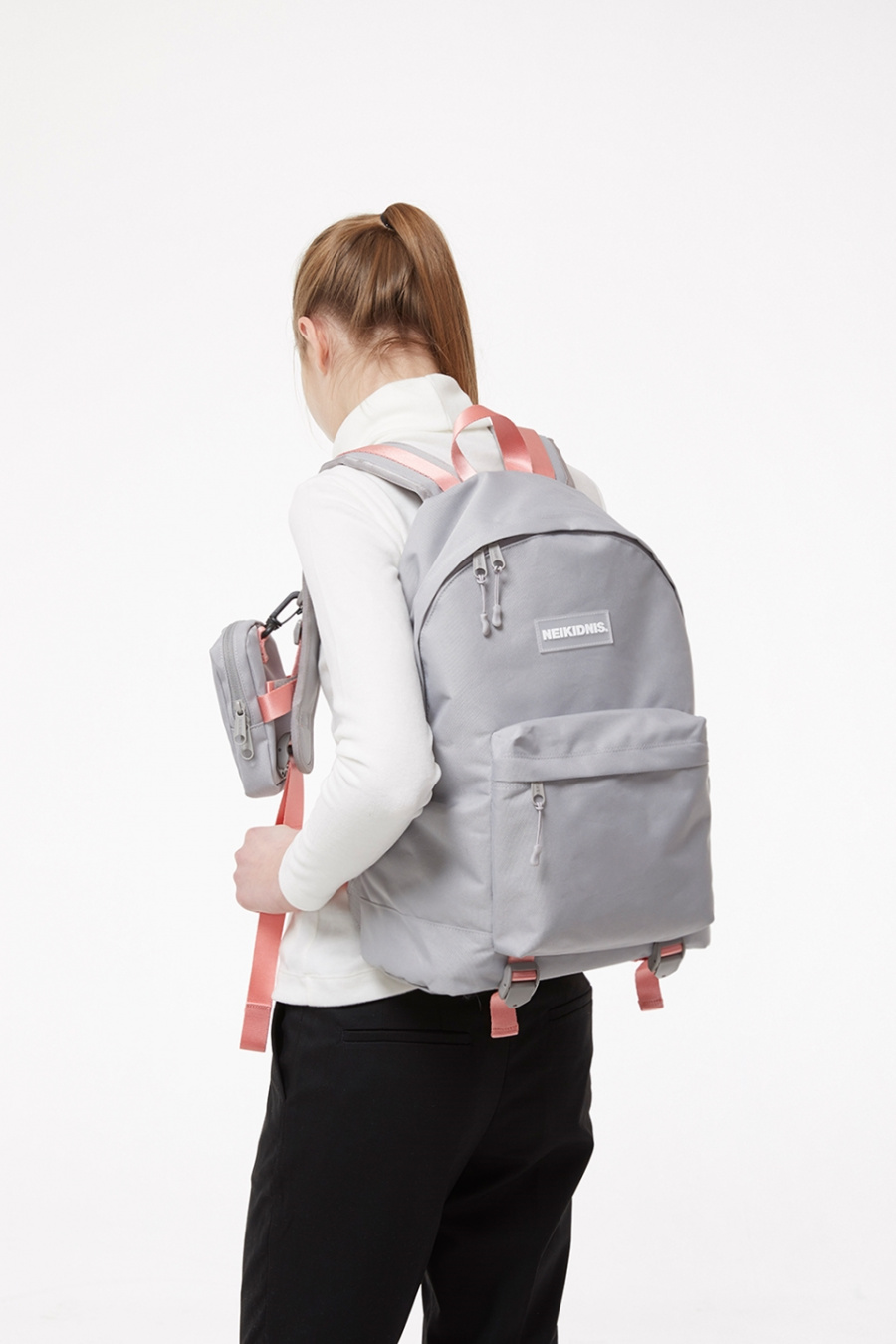 네이키드니스(NEIKIDNIS) COMPACT DAYPACK / GRAY PINK