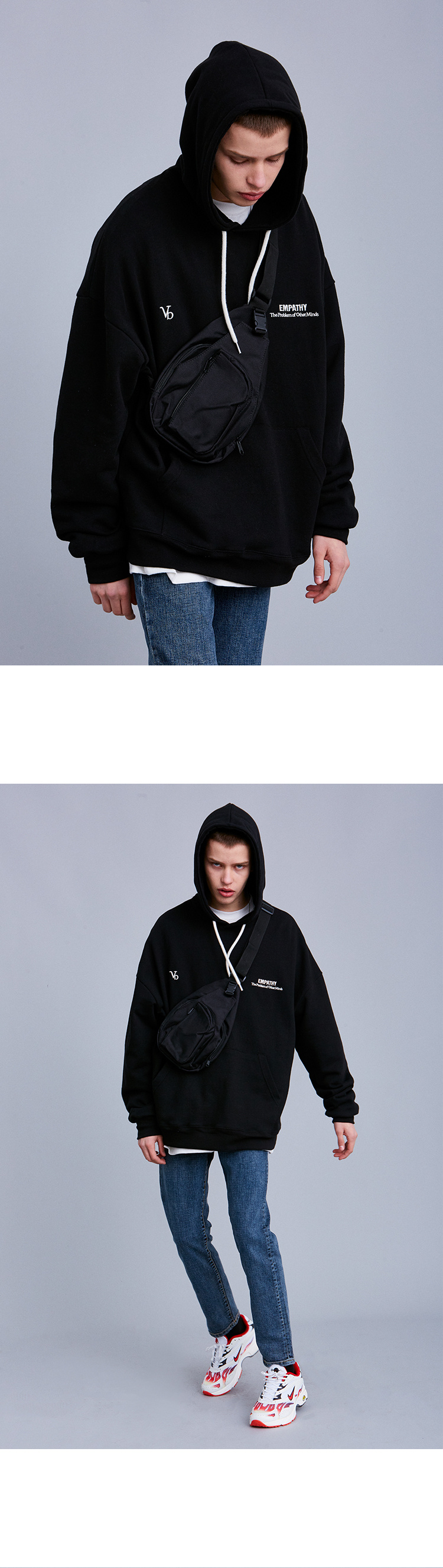 브아빗(VOIEBIT) V820 밀리터리 웨이스트백-(베이지)