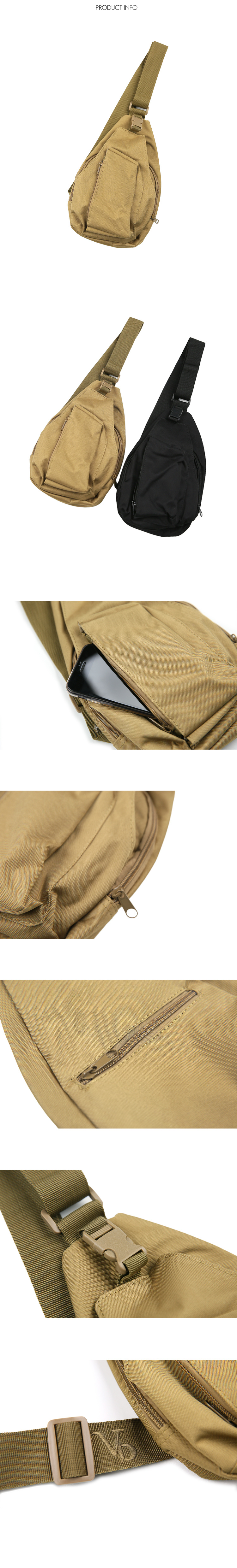 브아빗(VOIEBIT) V820 밀리터리 웨이스트백-(베이지)