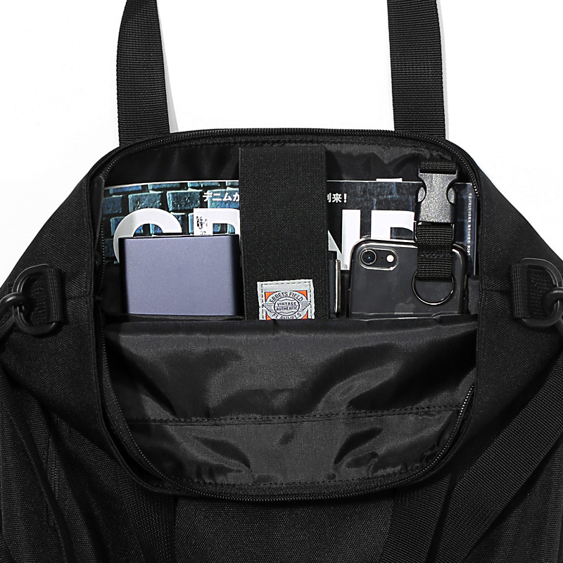 이벳필드(EBBETSFIELD) CORDURA 2WAY TOTE BAG BLACK