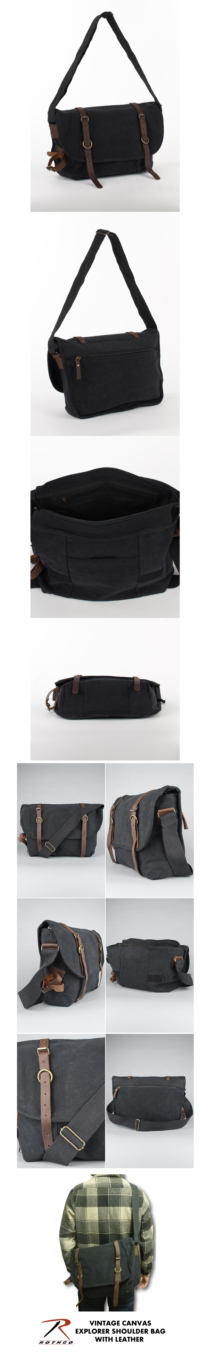 로스코(ROTHCO) VINTAGE CANVAS EXPLORER SHOULDER BAG