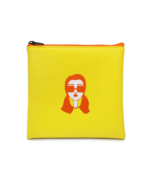 땅별메들리(TTANGBYEOL MEDLEY) 파우치S - 옐로우 양갈래 점순