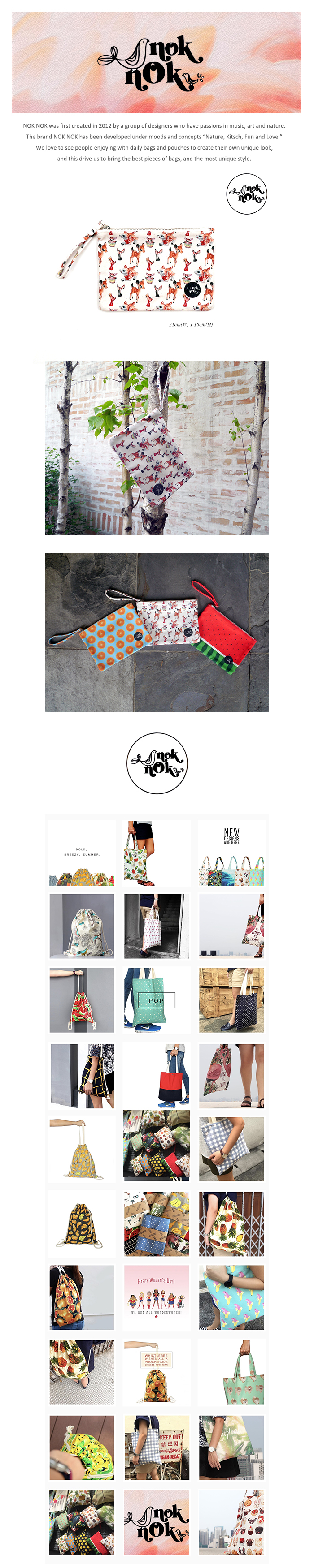 녹녹(NOK NOK) SMALL POUCH (BAMBI)