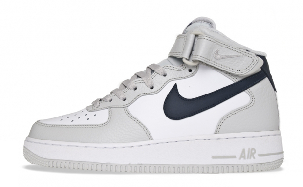 Nike AF1 Mid Neutral GreyObsidian-WHT Nike AF1 Mid Neutral GreyObsidian-WHT