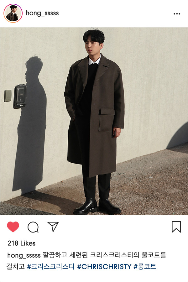 인플루언서가 자랑하는 크리스크리스티 코트 인플루언서가 자랑하는 크리스크리스티 코트