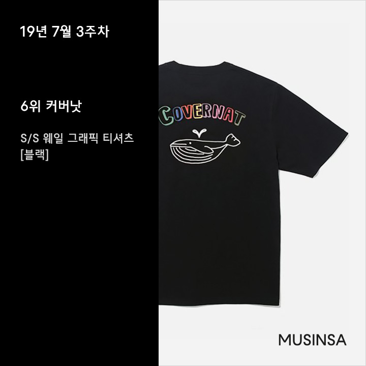 7월 3주차 블랙 티셔츠 랭킹 : 시크한 블랙의 매력에 빠져 봅시다! 7월 3주차 블랙 티셔츠 랭킹 : 시크한 블랙의 매력에 빠져 봅시다!