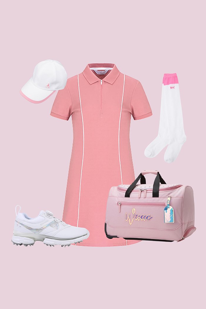 핑크빛 골프 룩