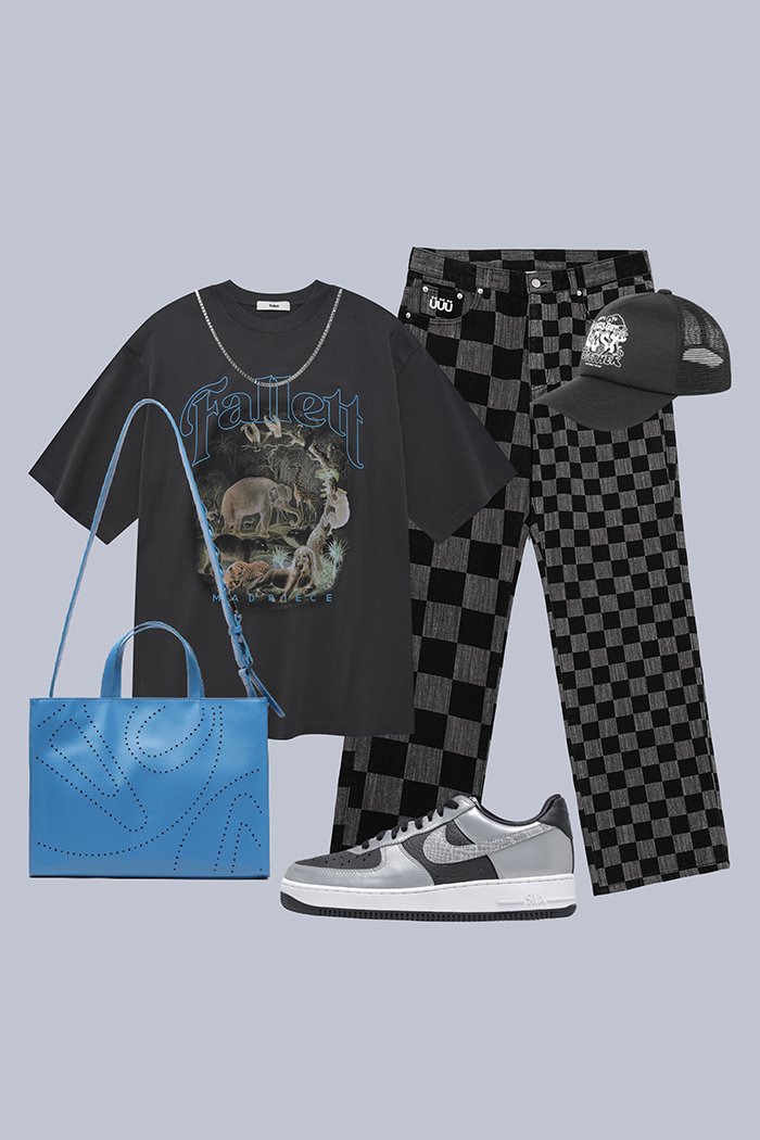 애드오프(ADDOFF) PUNCHING LOGO BAG BROWN - 98,100 | 무신사 스토어