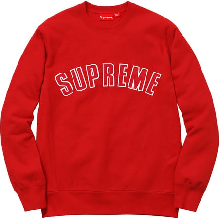 Louis Vuitton x Supreme LV x Supreme New Men's Large Red Monogram Arc Logo  Sweat For Sale at 1stDibs