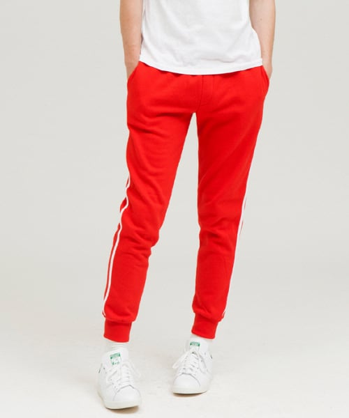 이지스튜디오(EZYSTUDIO) side line jogger tranning pants red - 17,500원 | 무신사 스토어 - 셀렉트숍 무신사 스토어 - 셀렉트숍