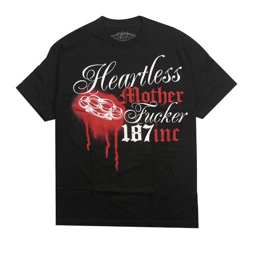 유에스에이 머친다이징(U.S.A MERCHANDISING) U.S.A MERCHANDISING 187 INC HEARTLESS S/S (BLACK) - 37,000원 | 무신사 스토어... 
