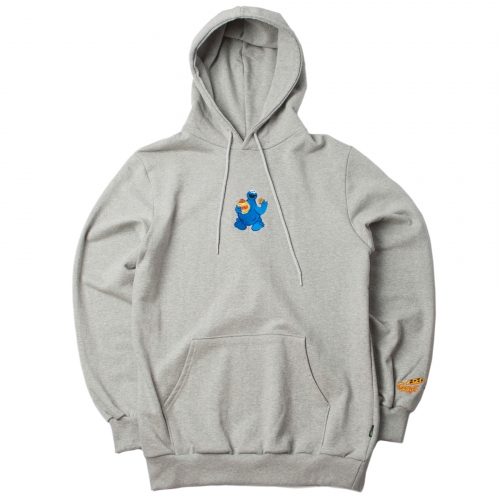 [romanticcrown]cookie monster hoodie_grey