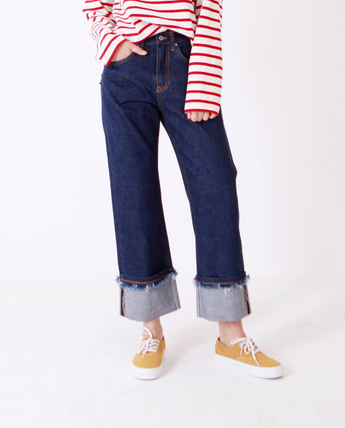 메종드슈크레(MAISON DE SUCRE) SELVEDGE ROLL UP JEAN [BLUE DENIM] - 49,000원 | 무신사 스토어 - 셀렉트숍 무신사 스토어 - 셀렉트숍