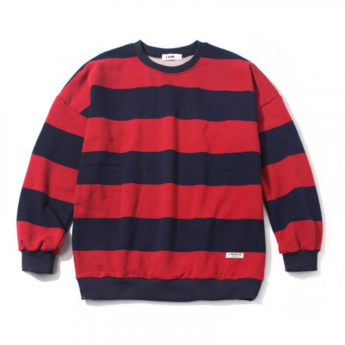 언로우(UNLOW) Stripe Crewneck Red - 32,000원 | 무신사 스토어 - 셀렉트숍 무신사 스토어 - 셀렉트숍