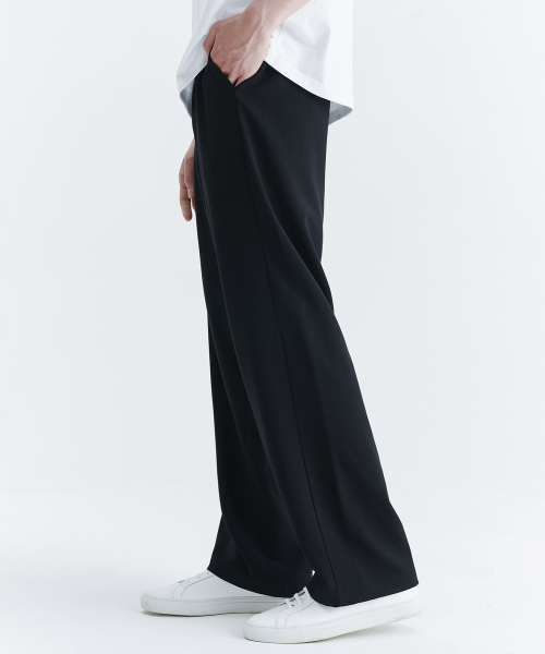 unisex semi wide banding slacks