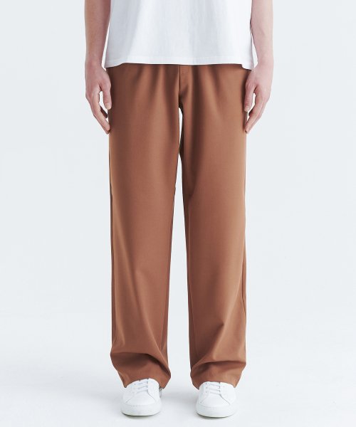 unisex semi wide banding slacks