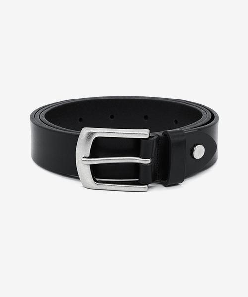Minimal Leather Belt BLACK