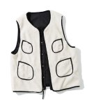 유니폼브릿지_19fw reversible vest black