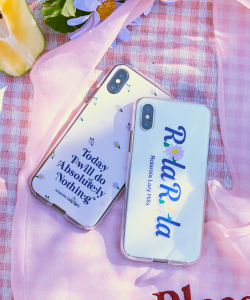 (PC-20111) ROLA FLOWER JELLY PHONE CASE LAVENDER