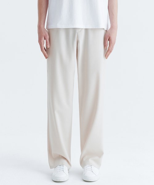 unisex semi wide banding slacks